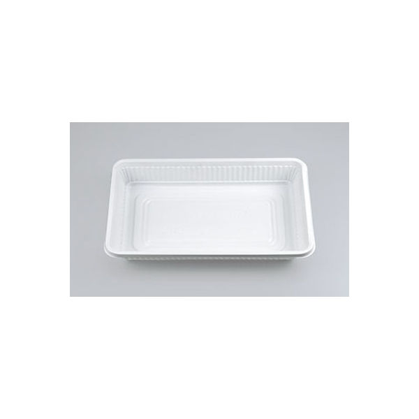 弁当容器　耐熱-8 ホワイトセット　800枚(100枚×8) 0130008000070　シーピー化成（直送品）