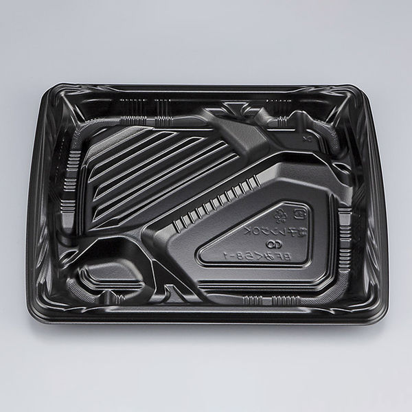 弁当容器　BFみくら8-1 黒 本体　600枚(50枚×12) 0140608010525　シーピー化成（直送品）