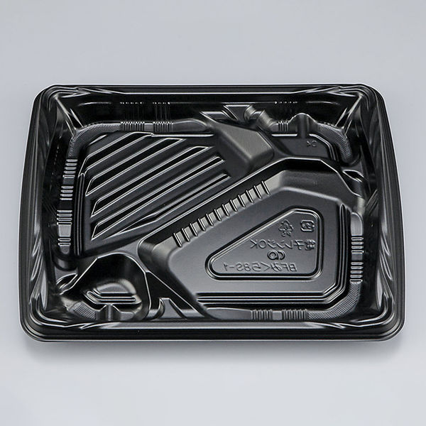 弁当容器　BFみくら8S-1 黒 本体　800枚(50枚×16) 0140608510525　シーピー化成（直送品）