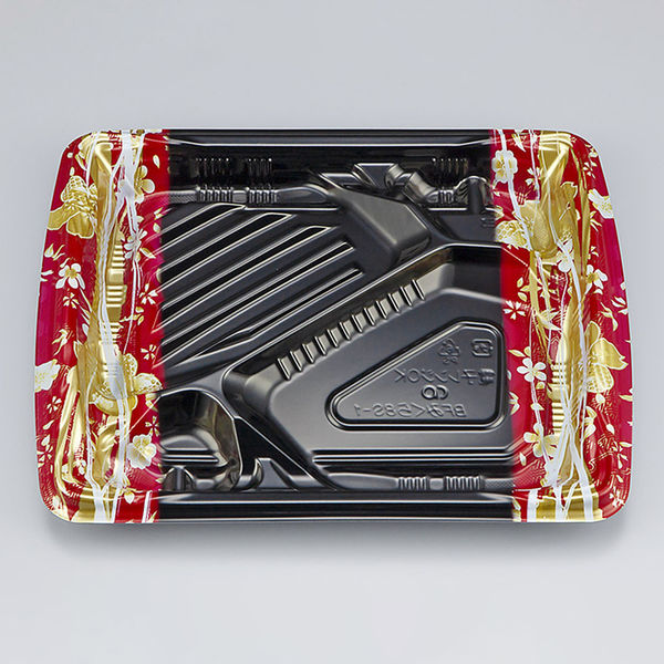 弁当容器　BFみくら8S-1 春菜 赤 本体　800枚(50枚×16) 0140608518145　シーピー化成（直送品）
