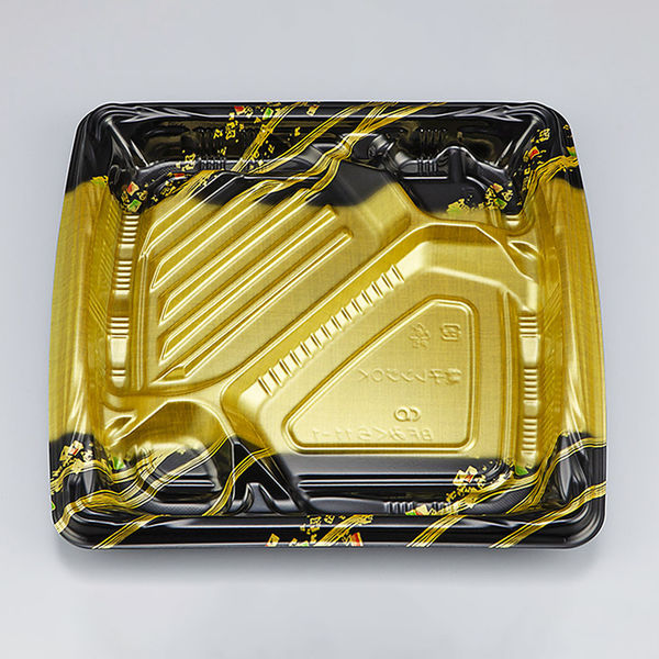弁当容器　BFみくら11-1 舞帯 金 本体　600枚(50枚×12) 0140611017555　シーピー化成（直送品）