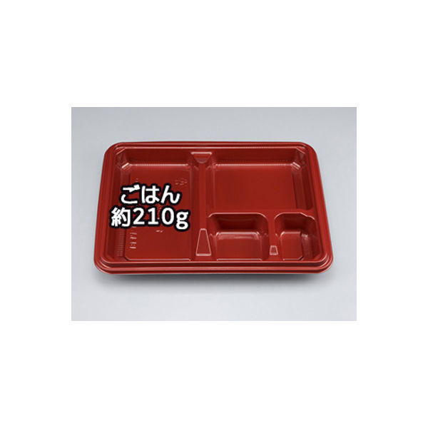 弁当容器　BF弁当6 赤本体　800枚(50枚×16) 0141006000515　シーピー化成（直送品）