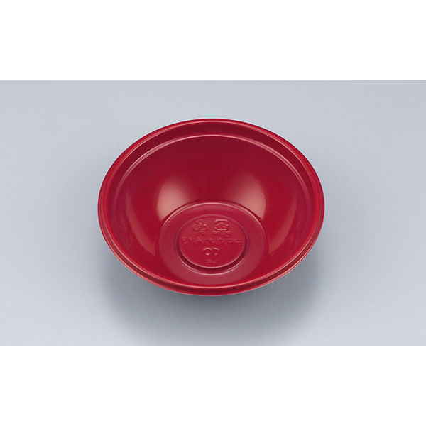麺・スープ容器　BF丸わん13 朱本体　1200枚(50枚×24) 0140813005055　シーピー化成（直送品）