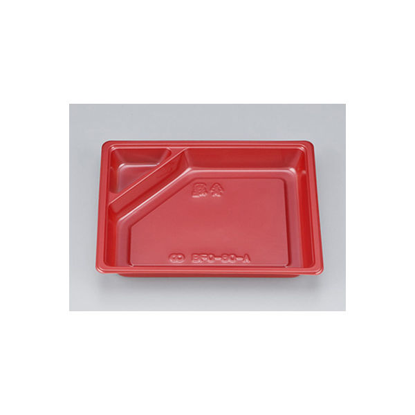 弁当容器　BFO-80-A赤BS　1200枚(50枚×24) 0150080103263　シーピー化成（直送品）