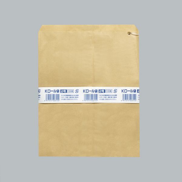 福助工業 Kロール袋 紙袋 K2号　5000枚(500枚×10) 0180114（直送品）