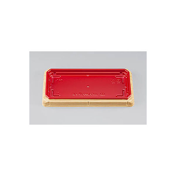 寿司容器　UFハカマ盛15杉板赤本体(N)　1000枚(50枚×20) 0196315001355　シーピー化成（直送品）