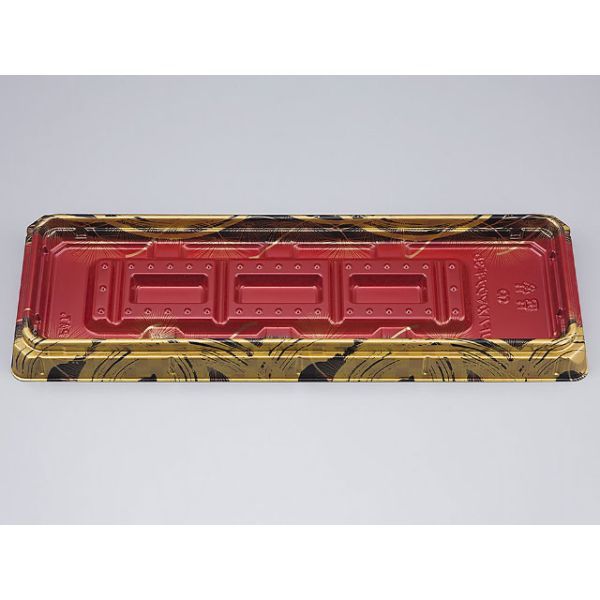 惣菜容器　UFハカマウナギ35雅赤本体(N)　500枚(50枚×10) 0196435000855　シーピー化成（直送品）