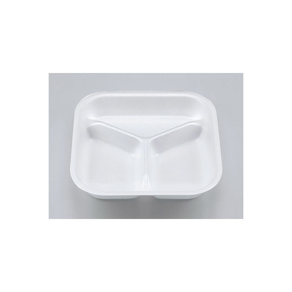 トレー　V-642 無地(3仕切)　600枚(50枚×12) 0200642000150　シーピー化成（直送品）