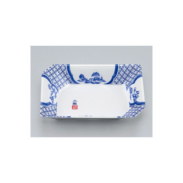 刺身・鮮魚容器　V-443 小紋山水　1200枚(50枚×24) 0210443000490　シーピー化成（直送品）