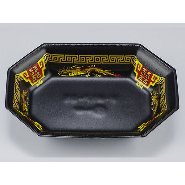 惣菜容器　V-617-35 飛龍黒　500枚(50枚×10) 0210617358170　シーピー化成（直送品）