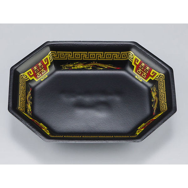 惣菜容器　V-618-27 飛龍黒　500枚(50枚×10) 0210618278170　シーピー化成（直送品）