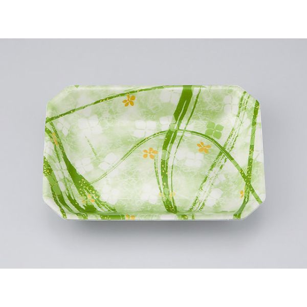 惣菜容器　V-惣菜30 よつば緑　2500枚(50枚×50) 0216030005080　シーピー化成（直送品）