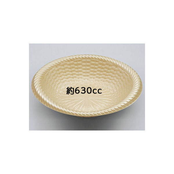 惣菜容器　P-518 キャメル 本体　600枚(50枚×12) 0260518001420　シーピー化成（直送品）