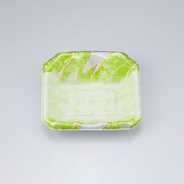 刺身トレー SFサシミ61 大海緑 本体　1200枚(50枚×24) 0271261004465　シーピー化成（直送品）