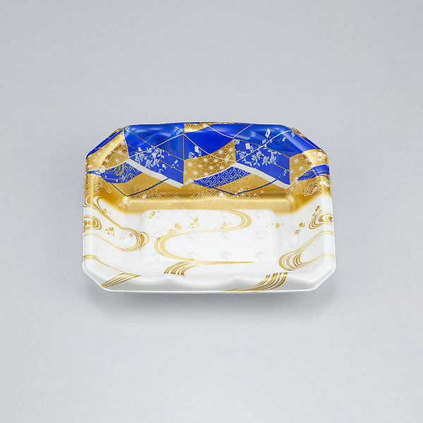 刺身トレー SFサシミ62 海霧青 本体　1200枚(50枚×24) 0271262003605　シーピー化成（直送品）