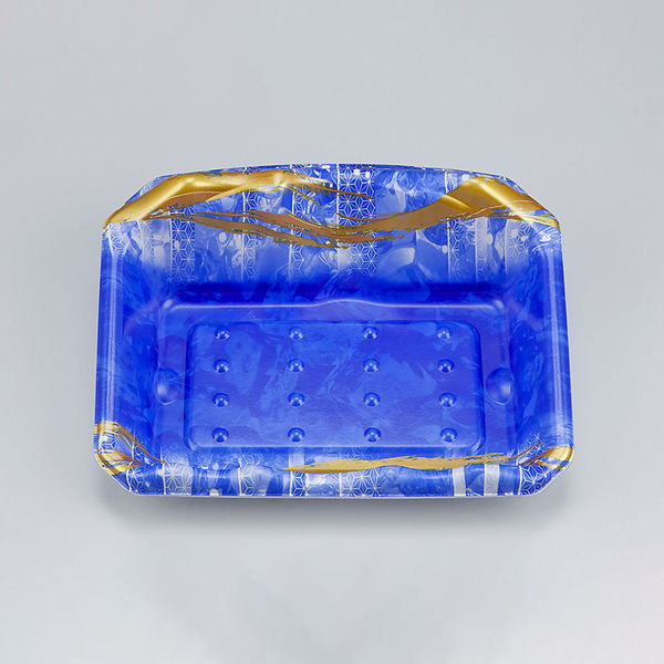 刺身トレー SFサシミ64 涼海青 本体　800枚(50枚×16) 0271264007515　シーピー化成（直送品）