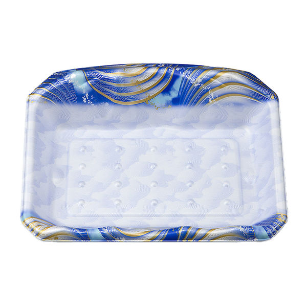 刺身トレー SFサシミ66 蒼海 本体　600枚(50枚×12) 0271266006415　シーピー化成（直送品）