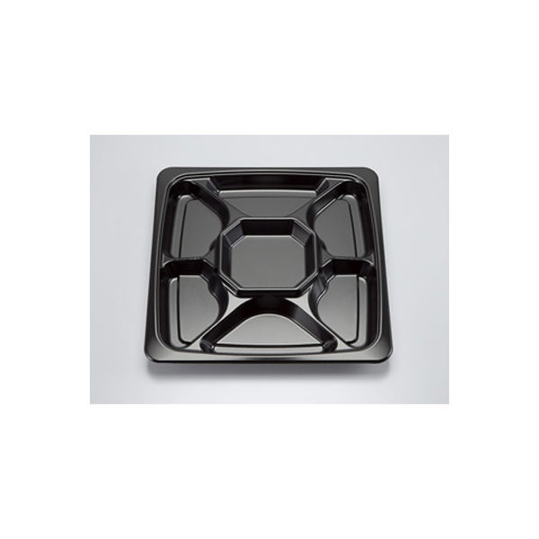 オードブル容器　SFオードブル角30黒本体　240枚(10枚×24) 0272503000525　シーピー化成（直送品）