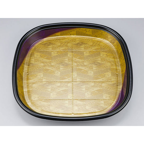 寿司容器　SF角桶5 錦秀紫本体　160枚(10枚×16) 0273100508125　シーピー化成（直送品）