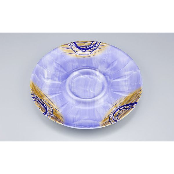 トレー　SF丸皿255 ゆうすい紫　400枚(50枚×8) 0273725506920　シーピー化成（直送品）