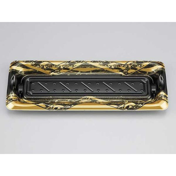 寿司容器　SF港16 八重波黒 本体　800枚(50枚×16) 0276416002765　シーピー化成（直送品）