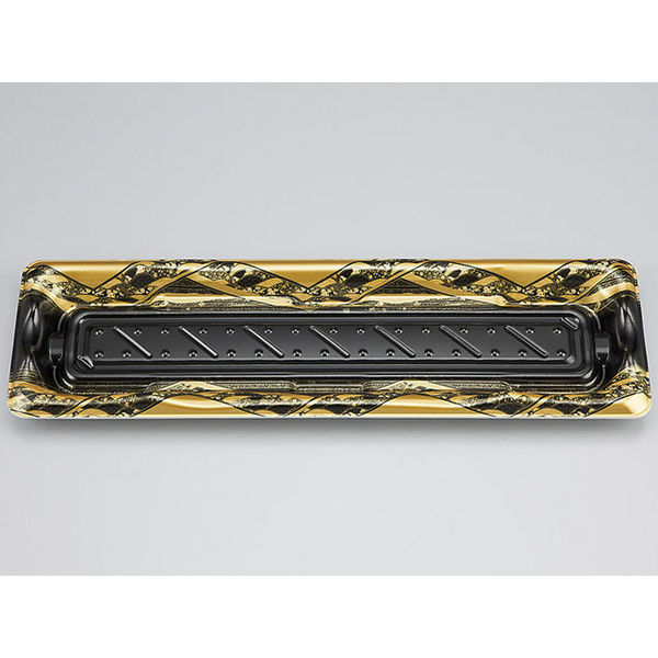 寿司容器　SF港18 八重波黒 本体　800枚(50枚×16) 0276418002765　シーピー化成（直送品）