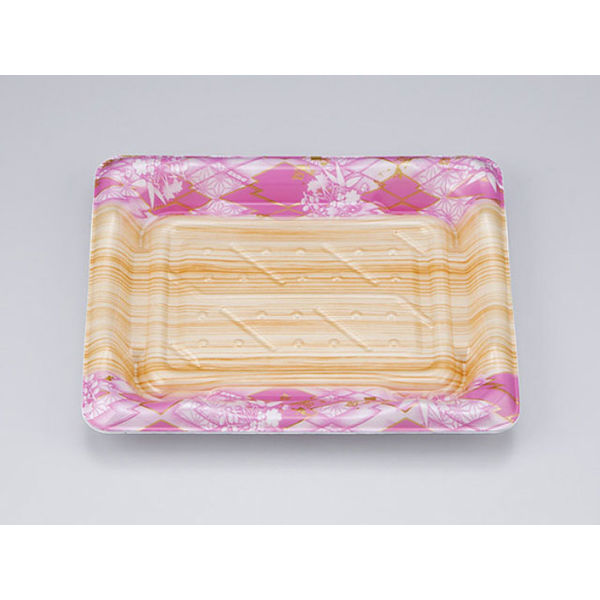 寿司容器　SF港23 花板桃 本体　1200枚(50枚×24) 0276423006775　シーピー化成（直送品）