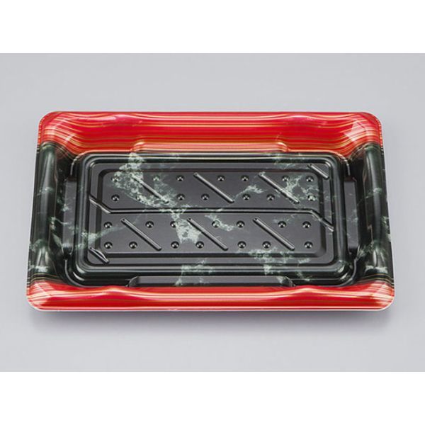 寿司容器　SF港24 大理石赤本体　900枚(50枚×18) 0276424006155　シーピー化成（直送品）