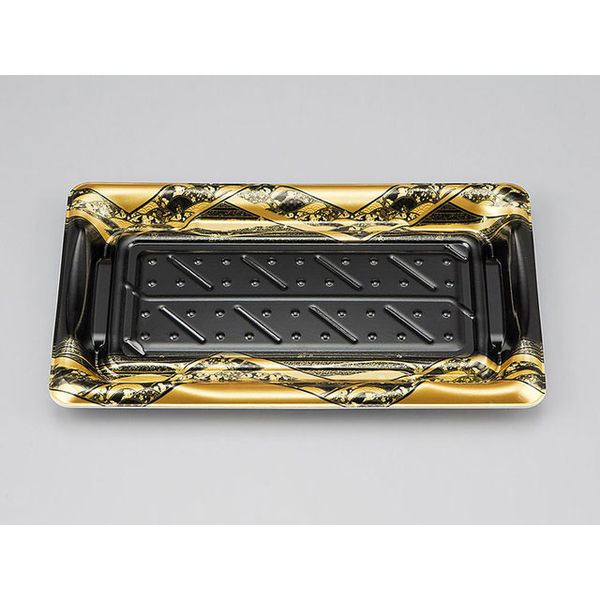 寿司容器　SF港25 八重波黒 本体　800枚(50枚×16) 0276425002765　シーピー化成（直送品）