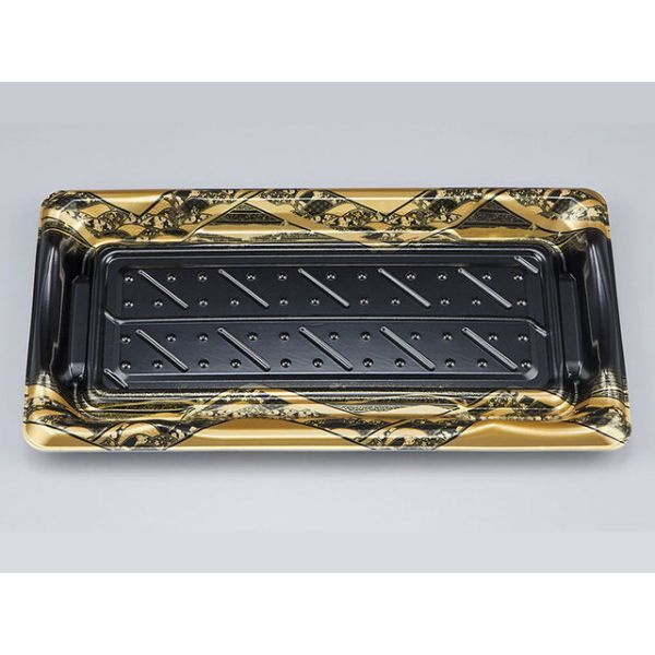 寿司容器　SF港26 八重波黒 本体　800枚(50枚×16) 0276426002765　シーピー化成（直送品）