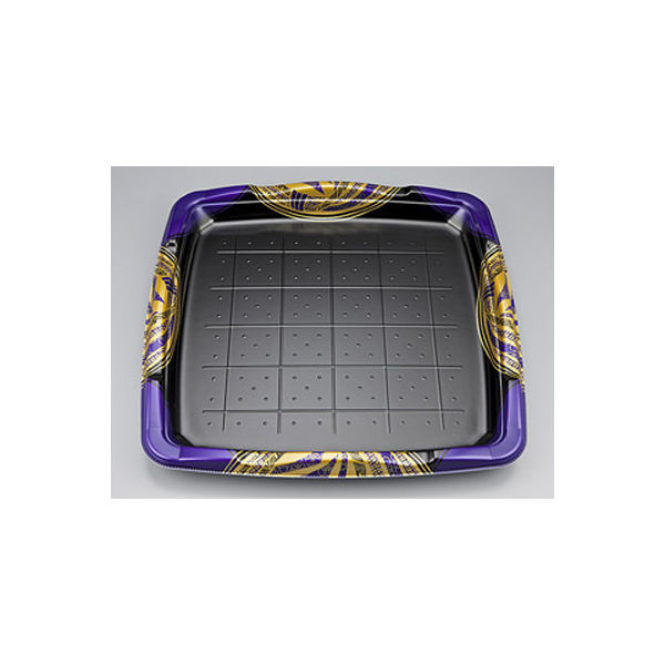 寿司容器　SF剛力6 風雅紫本体　100枚(10枚×10) 0276606002865　シーピー化成（直送品）