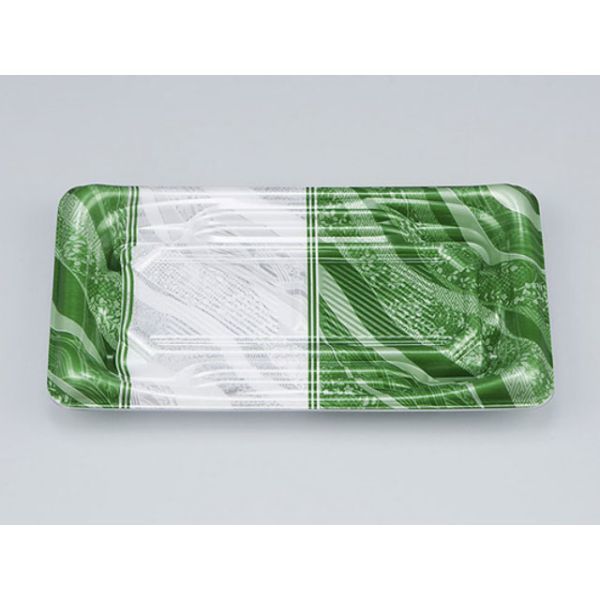 寿司容器　SFうま盛2 流景緑本体　1200枚(50枚×24) 0276802005335　シーピー化成（直送品）