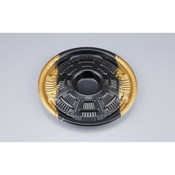 オードブル容器　SF新プレート丸23きざし本体　480枚(10枚×48) 0277323003805　シーピー化成（直送品）