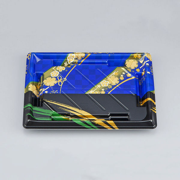 寿司容器　SF美角24 丹心青 本体　900枚(50枚×18) 0277924004105　シーピー化成（直送品）