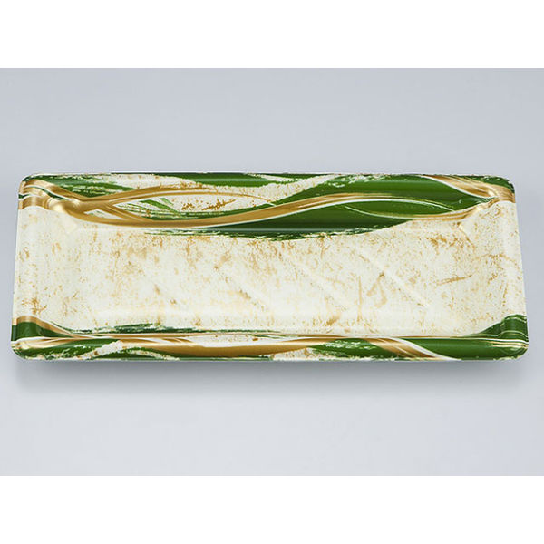 寿司容器　SF和角15 よし風緑本体　1200枚(50枚×24) 0278015007135　シーピー化成（直送品）