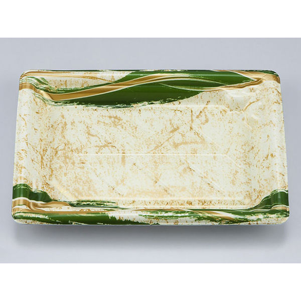 寿司容器　SF和角24 よし風緑本体　900枚(50枚×18) 0278024007135　シーピー化成（直送品）