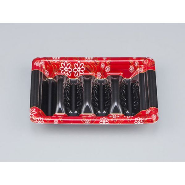 寿司容器　SF和角巻段15-10花格子赤本体　1500枚(50枚×30) 0278115107265　シーピー化成（直送品）