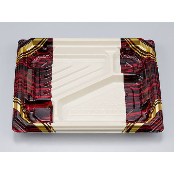 弁当容器　BFNアルバ8S-1平 ミルクW本体　600枚(50枚×12) 0280108615155　シーピー化成（直送品）