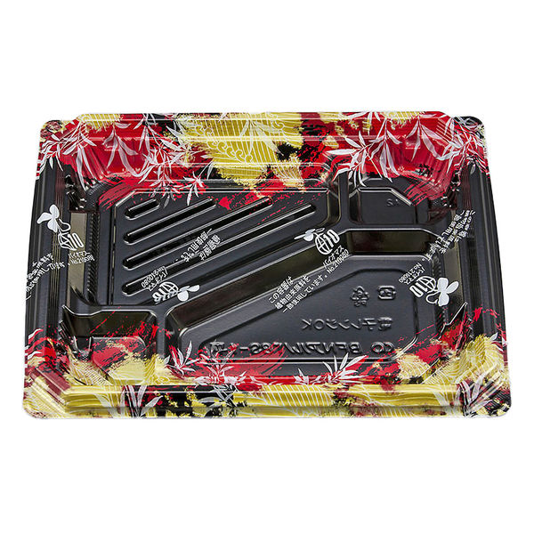 弁当容器　BFNアルバ8S-1平 みお赤B本体　600枚(50枚×12) 028010861A115　シーピー化成（直送品）