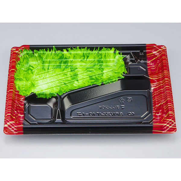 弁当容器　BFNアルバ10-1平 滝縞L本体　400枚(50枚×8) 0280110117165　シーピー化成（直送品）