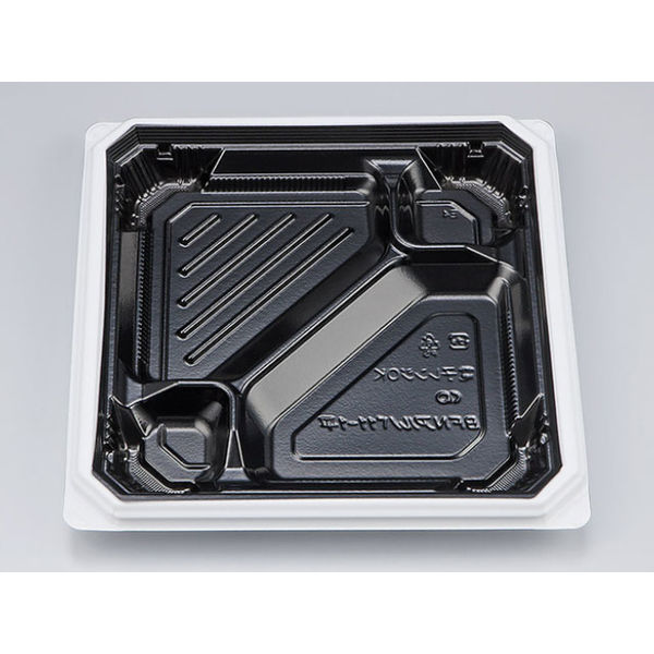 弁当容器　BFNアルバ11-1平 BW本体　400枚(50枚×8) 0280111117235　シーピー化成（直送品）
