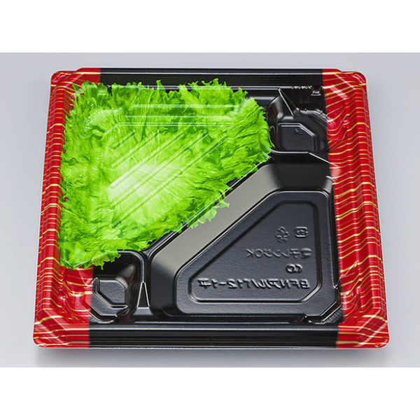 弁当容器　BFNアルバ12-1平 滝縞L本体　400枚(50枚×8) 0280112117165　シーピー化成（直送品）