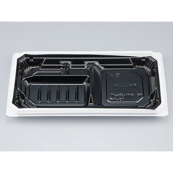 弁当容器　BFNアルバ13-1平 BW本体　300枚(50枚×6) 0280113117235　シーピー化成（直送品）