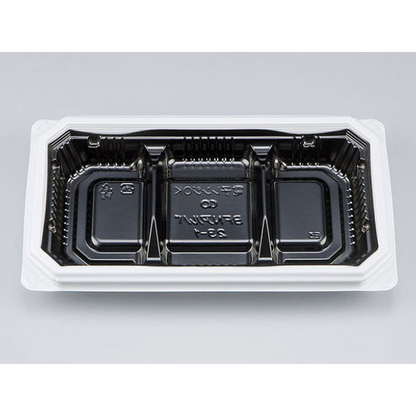弁当容器　BFNアルバ23-1 BW本体　800枚(50枚×16) 0280123017235　シーピー化成（直送品）