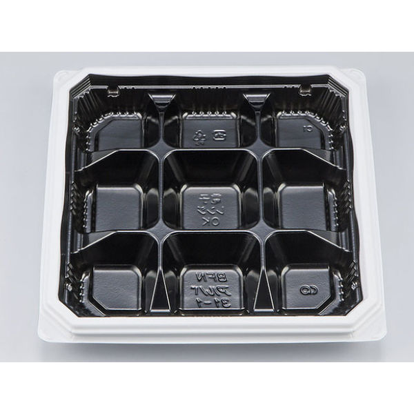 弁当容器　BFNアルバ31-1 BW本体　400枚(50枚×8) 0280131017235　シーピー化成（直送品）