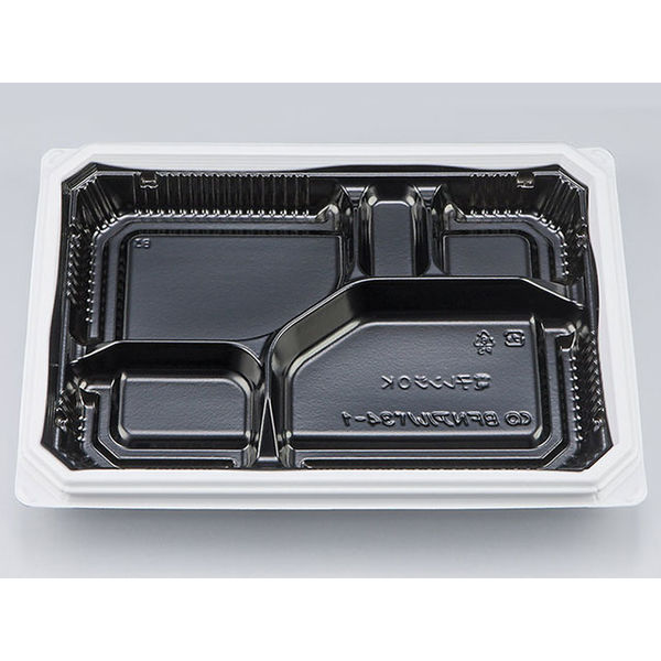 弁当容器　BFNアルバ34-1 BW本体　400枚(50枚×8) 0280134017235　シーピー化成（直送品）