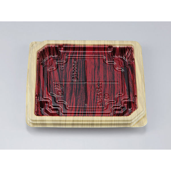 惣菜容器　BFNたわら6 和もく赤本体　600枚(50枚×12) 0280206001815　シーピー化成（直送品）