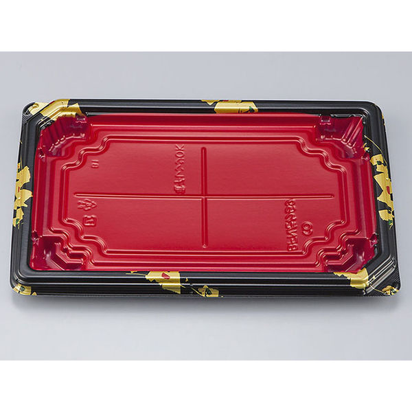 惣菜容器　BFNたわら9 輪島内赤本体　400枚(50枚×8) 0280209008315　シーピー化成（直送品）