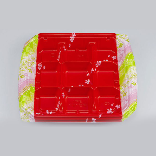 弁当容器　BFN味音(みおん)13-1 春茜本体　400枚(50枚×8) 0281013014255　シーピー化成（直送品）
