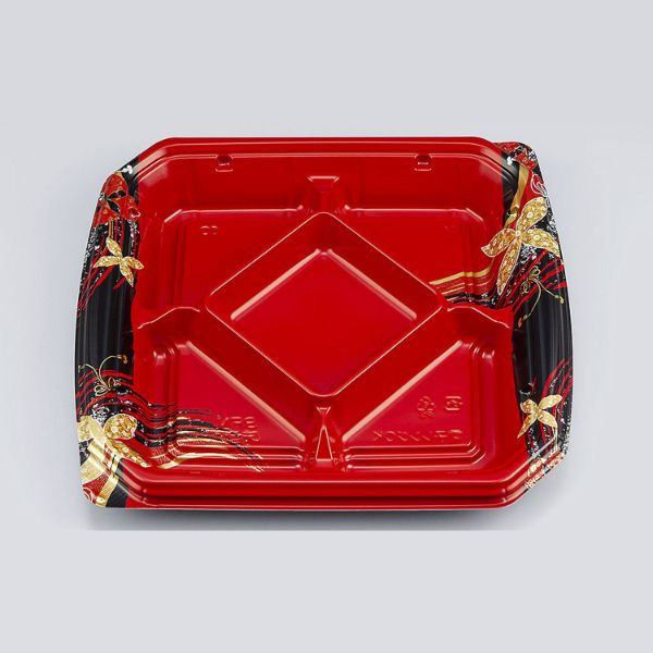 弁当容器　BFN味音(みおん)13-2 結花赤本体　400枚(50枚×8) 0281013024295　シーピー化成（直送品）